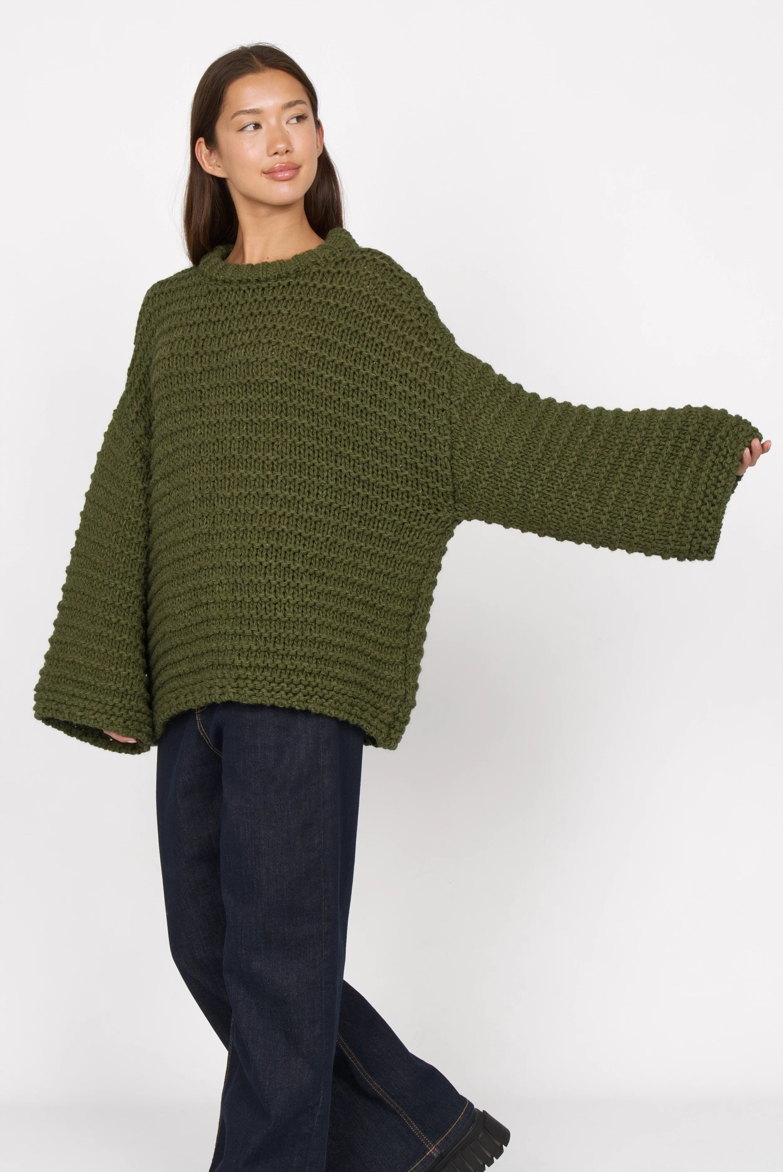 VAILE oversized chunky knit sweater