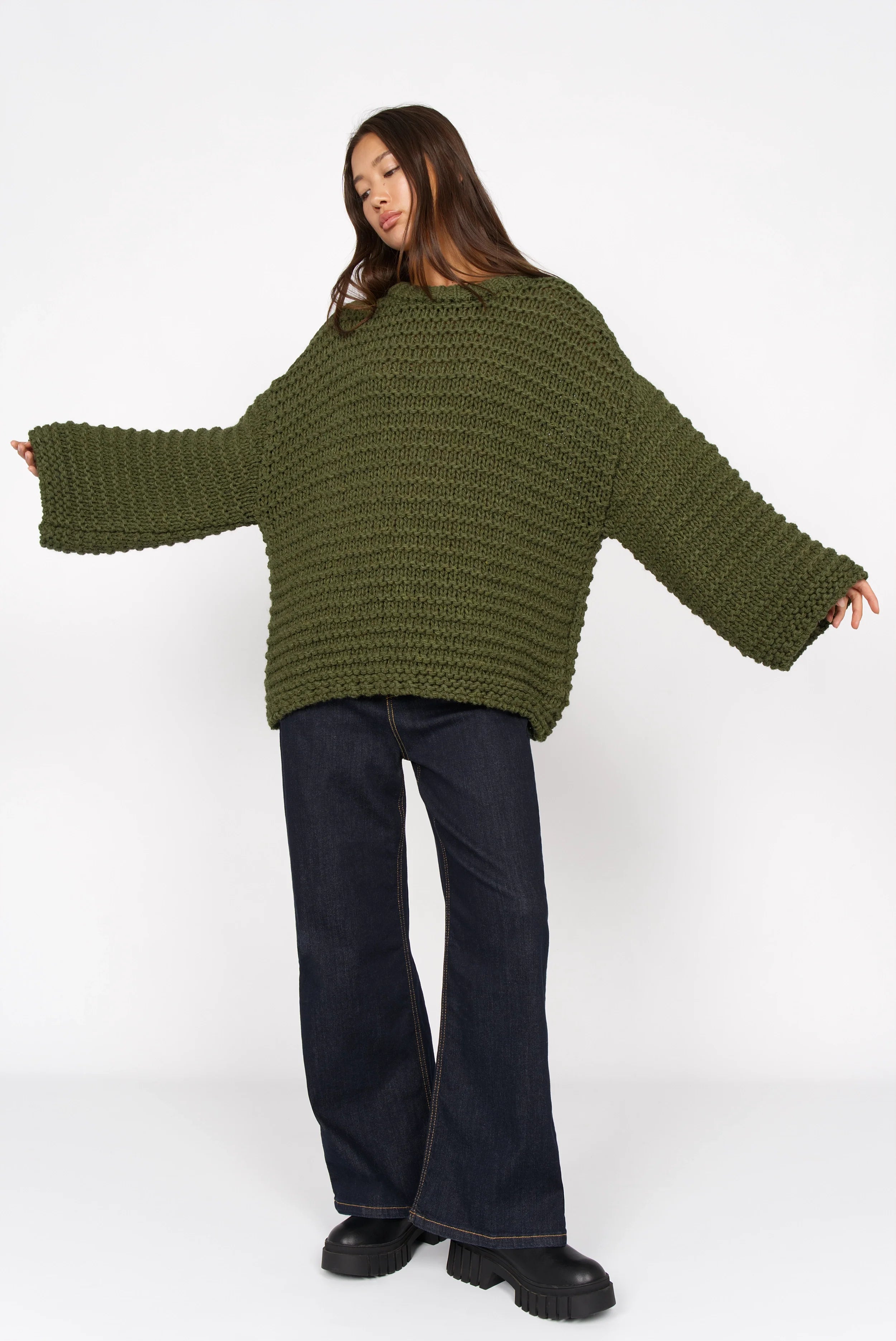 VAILE oversized chunky knit sweater