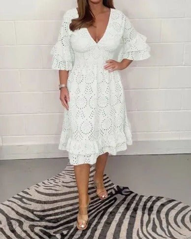 Alba | Casual Lace Dress - Nora & Ivy Boutique