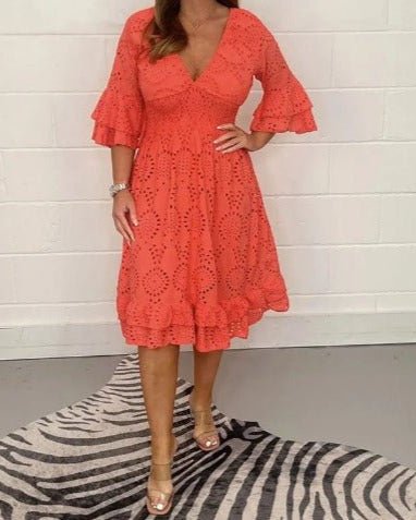 Alba | Casual Lace Dress - Nora & Ivy Boutique