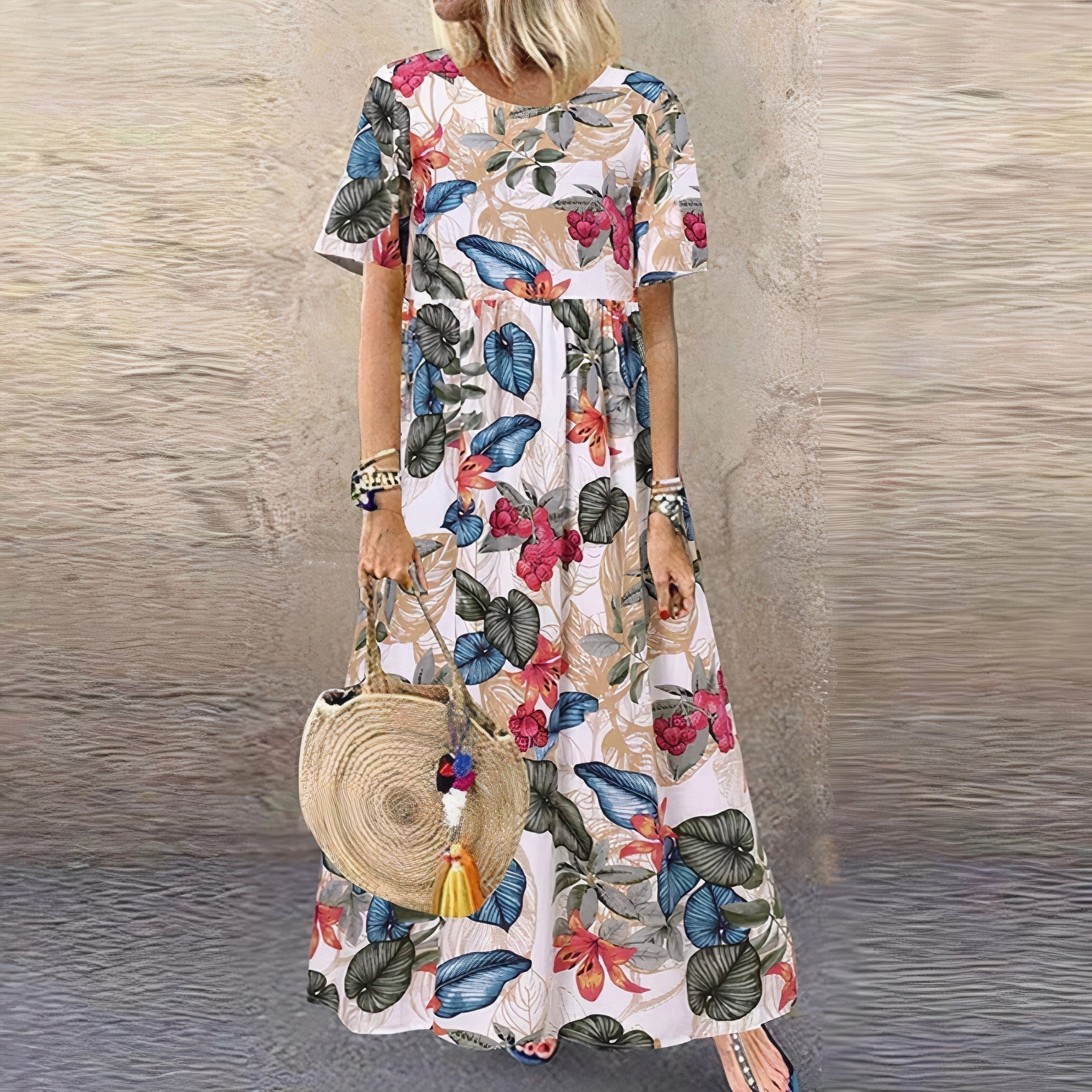 Selene | Elegant Floral Maxi Dress - Nora & Ivy Boutique