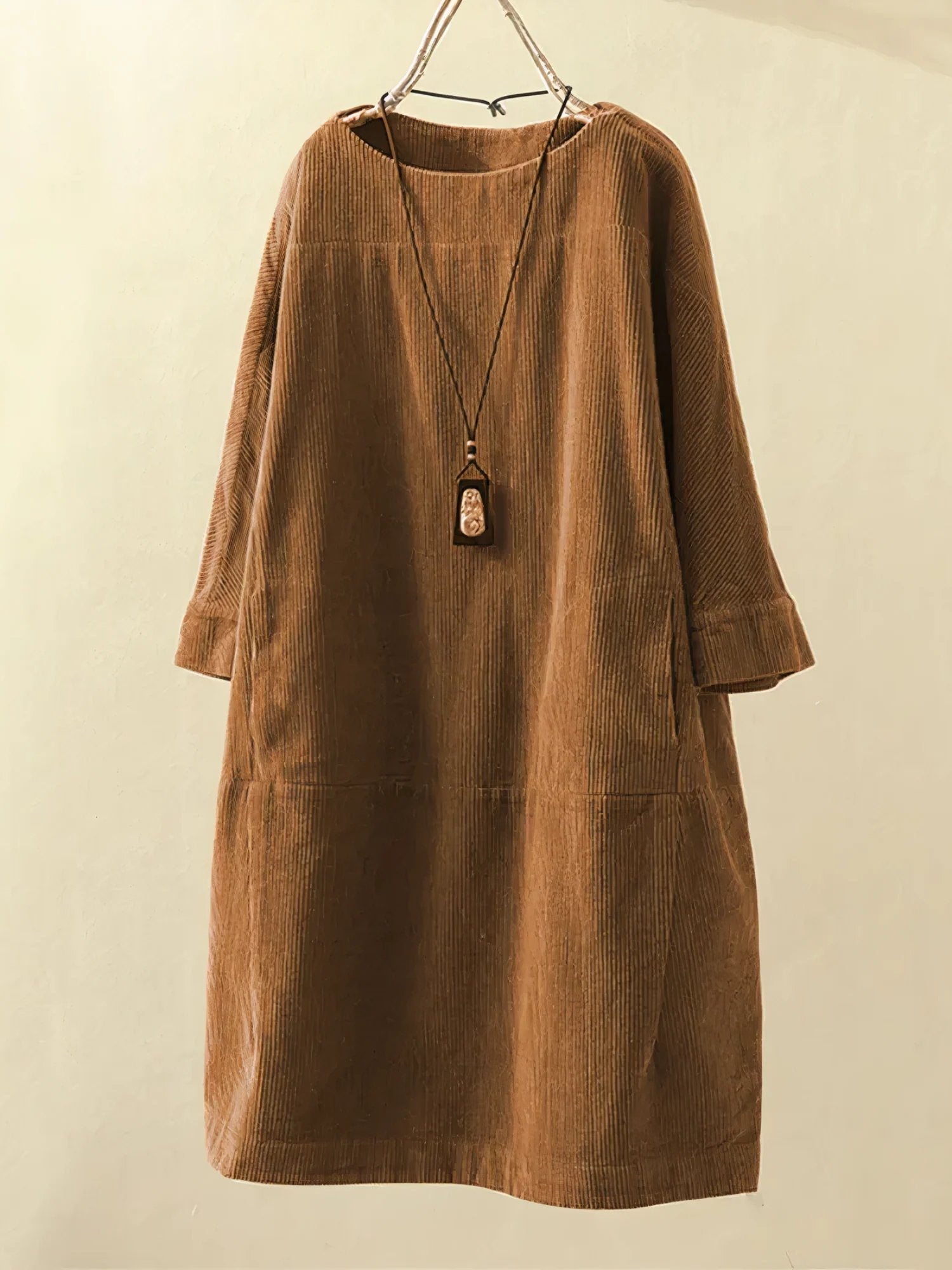 Ellie | Corduroy Tunic Dress - Nora & Ivy Boutique