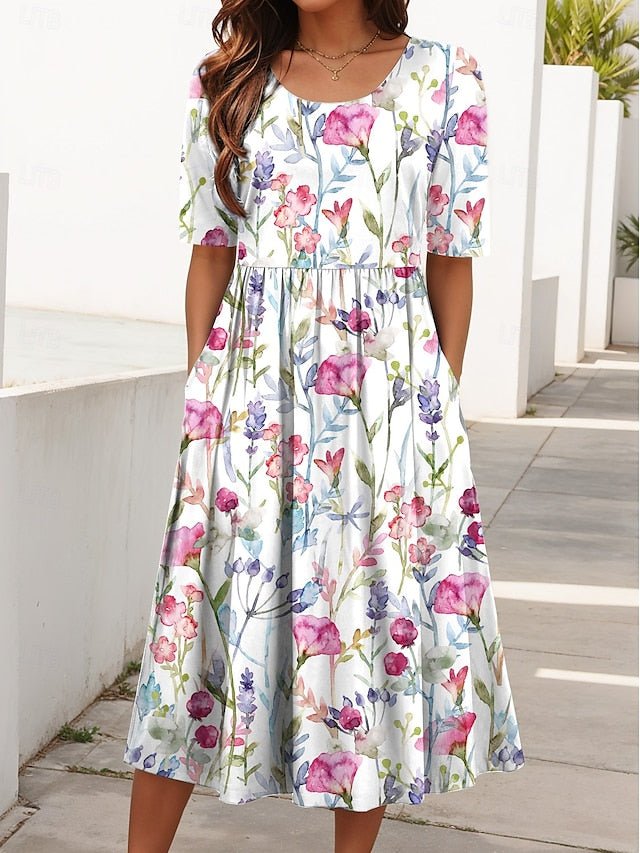 Carlyn | Floral Breezy Midi - Nora & Ivy Boutique