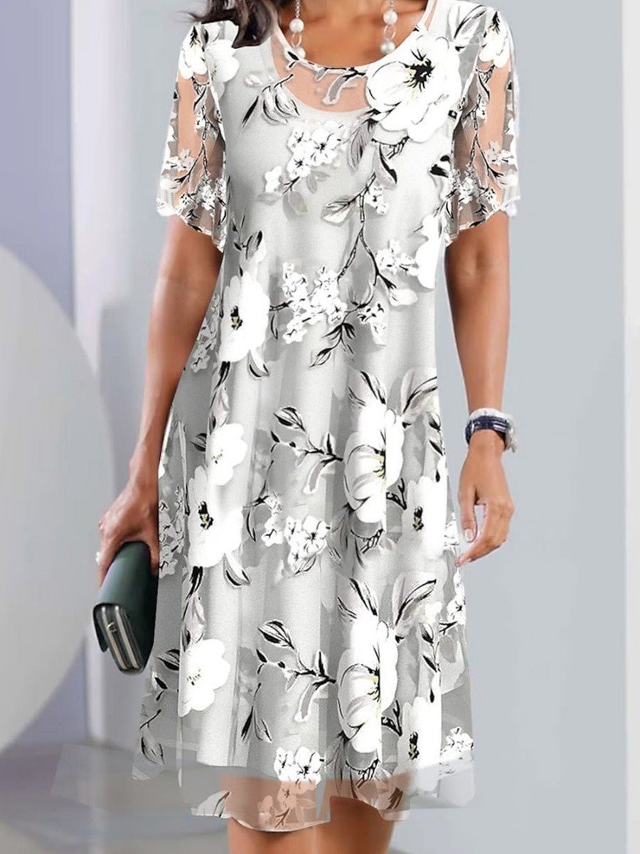 Chandra | Sophisticated Floral Dress - Nora & Ivy Boutique