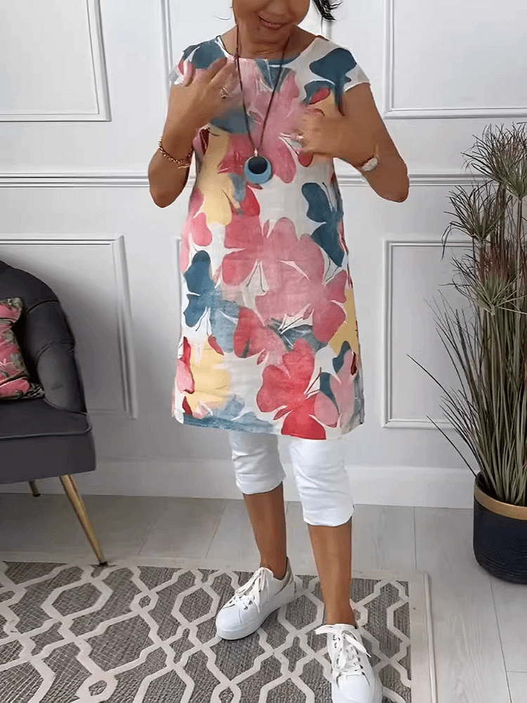 Mina | Graceful Floral Midi - Nora & Ivy Boutique