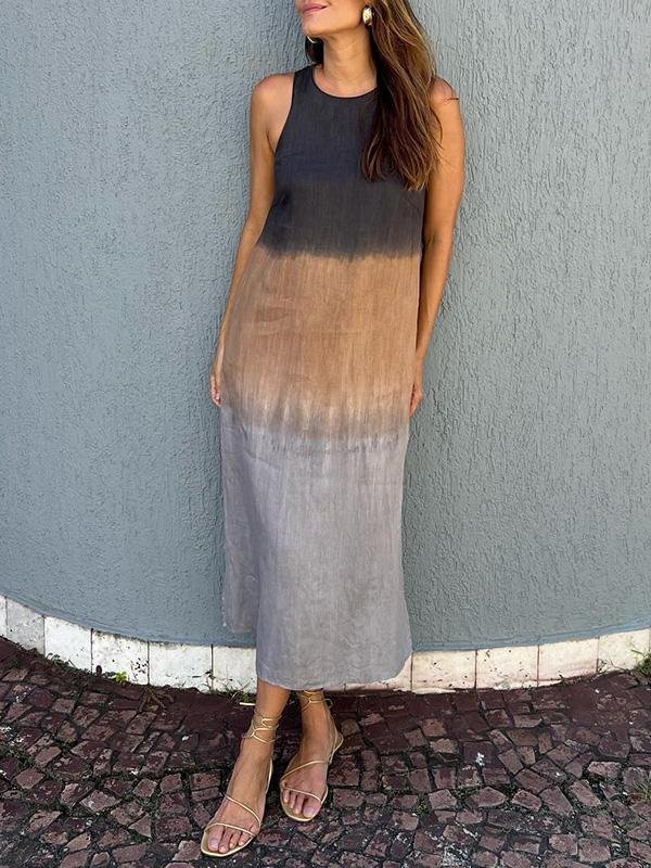 Selia | Driftwood Gradient Dress - Nora & Ivy Boutique