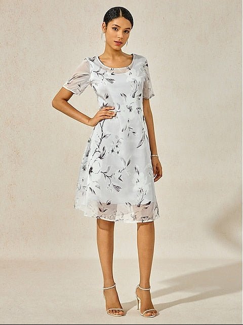 Chandra | Sophisticated Floral Dress - Nora & Ivy Boutique