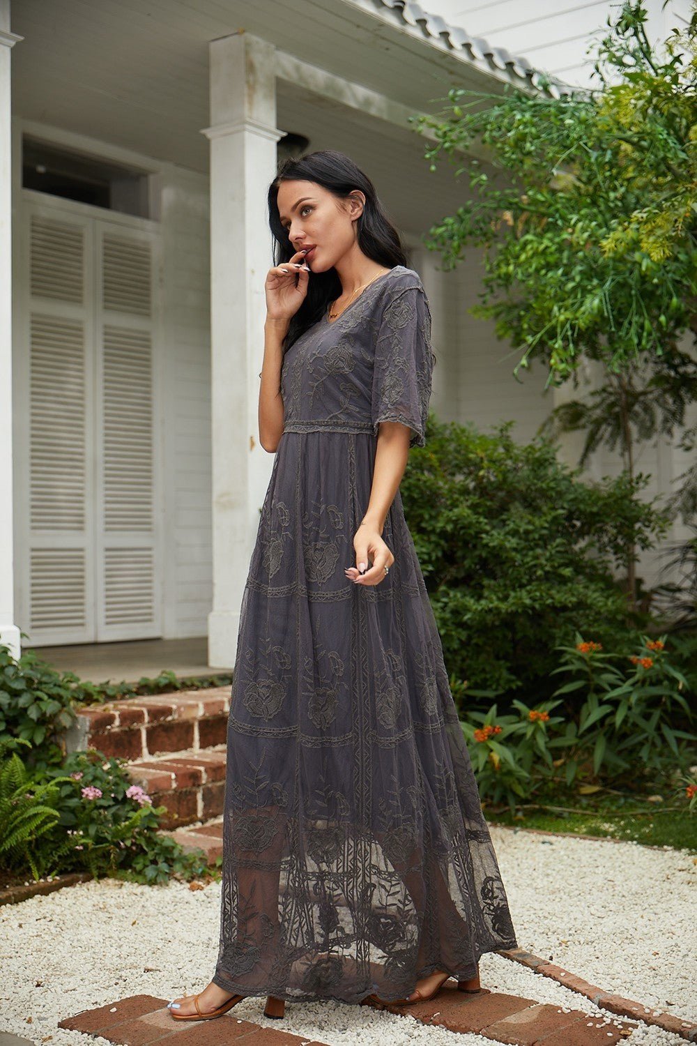 Clarita | Elegant Bloom Maxi - Nora & Ivy Boutique