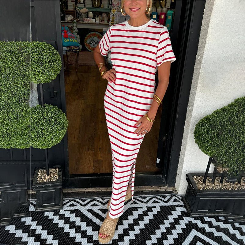 Ivia | Striped Maxi Dress - Nora & Ivy Boutique