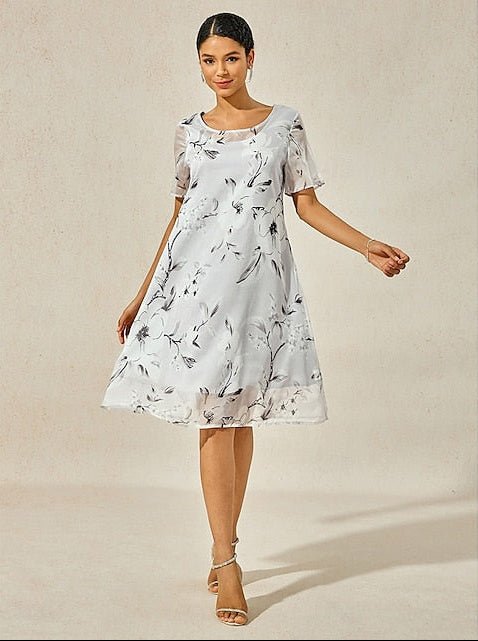 Chandra | Sophisticated Floral Dress - Nora & Ivy Boutique