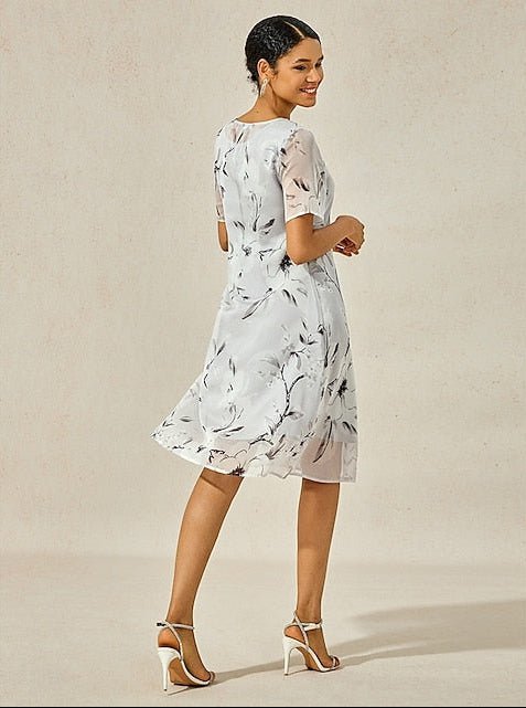 Chandra | Sophisticated Floral Dress - Nora & Ivy Boutique