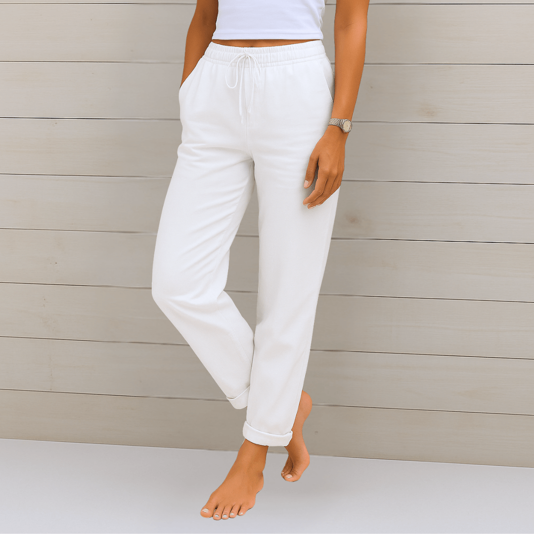 Indie - Premium Breathable Linen Stretch Trousers - Nora & Ivy Boutique