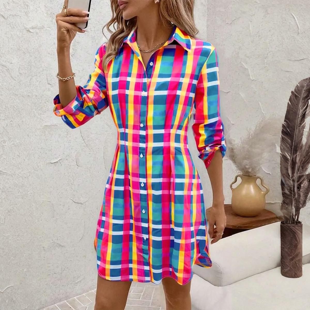 Nisha | Chic Check Mini Dress - Nora & Ivy Boutique