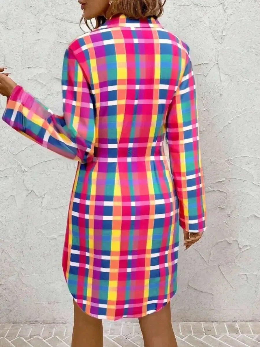 Nisha | Chic Check Mini Dress - Nora & Ivy Boutique