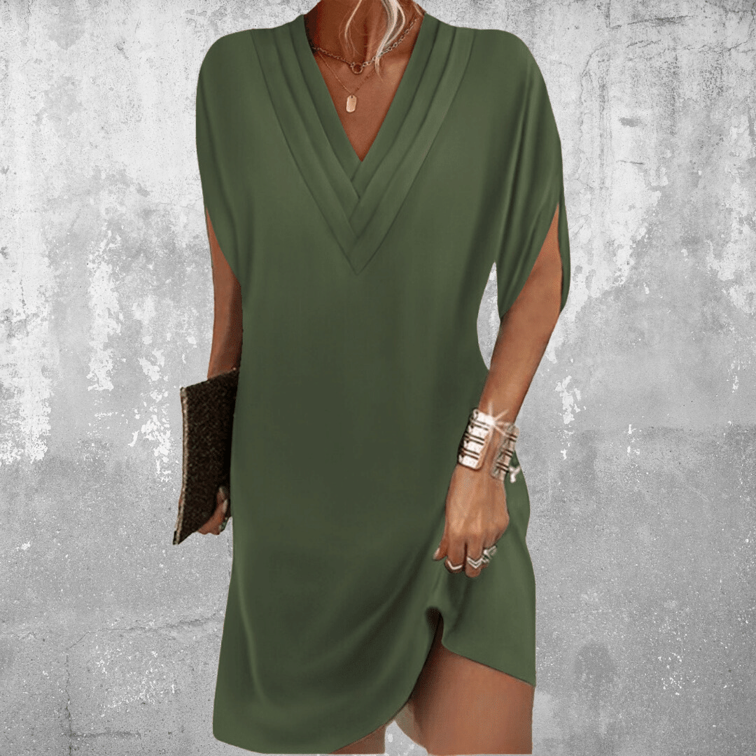 Thalia Flattering Tummy - Hiding Dress - Nora & Ivy Boutique