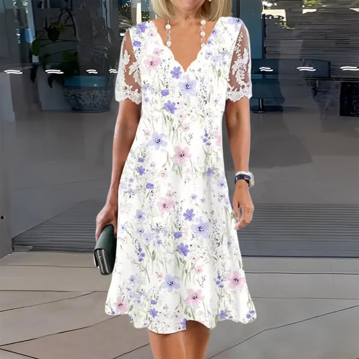 Lane | Graceful Lace Midi Dress - Nora & Ivy Boutique