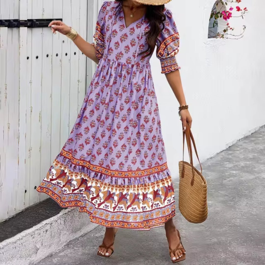 Aubre | Sunset Breeze Elegant Dress - Nora & Ivy Boutique
