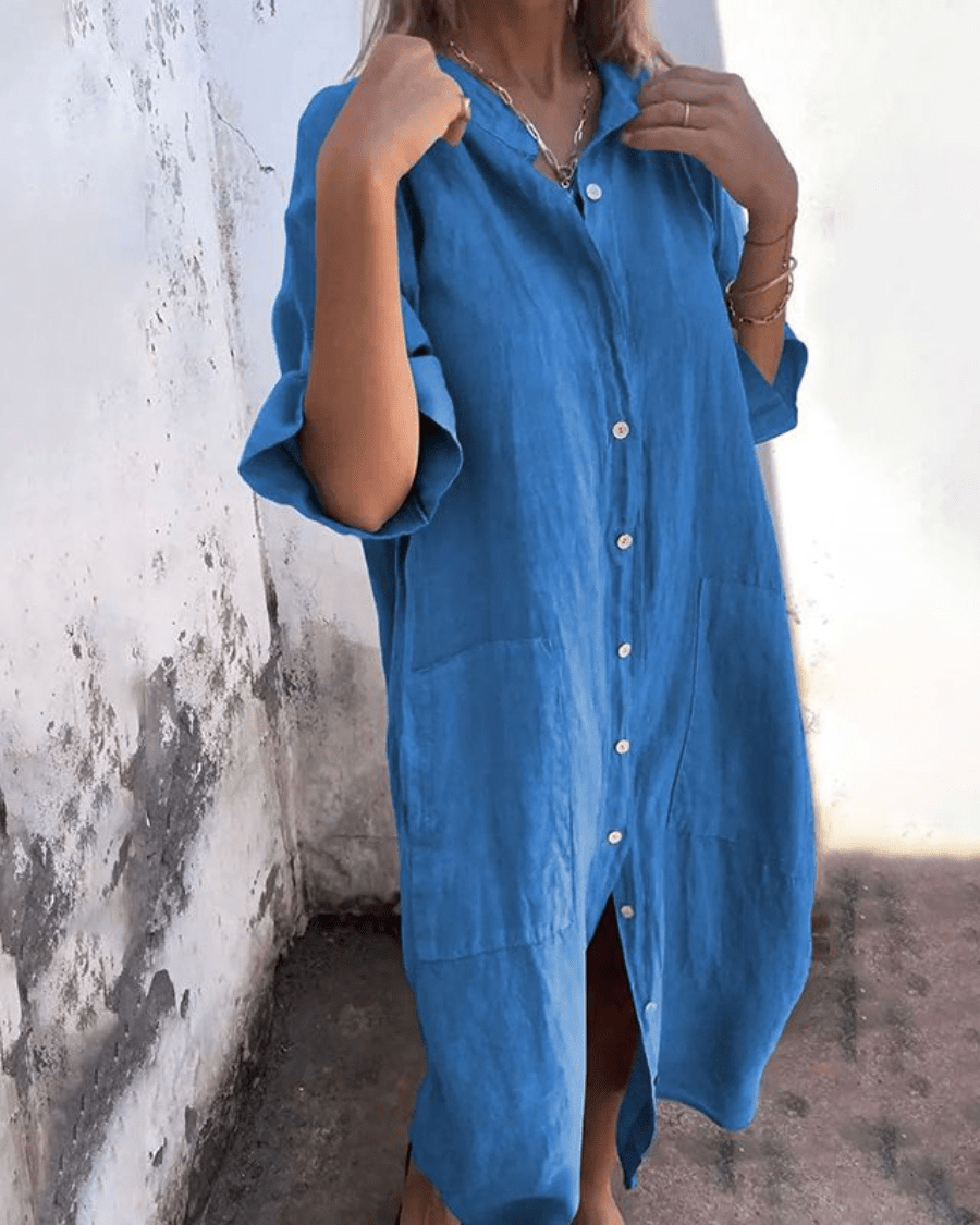 Calixa | Graceful Shirt Dress - Nora & Ivy Boutique