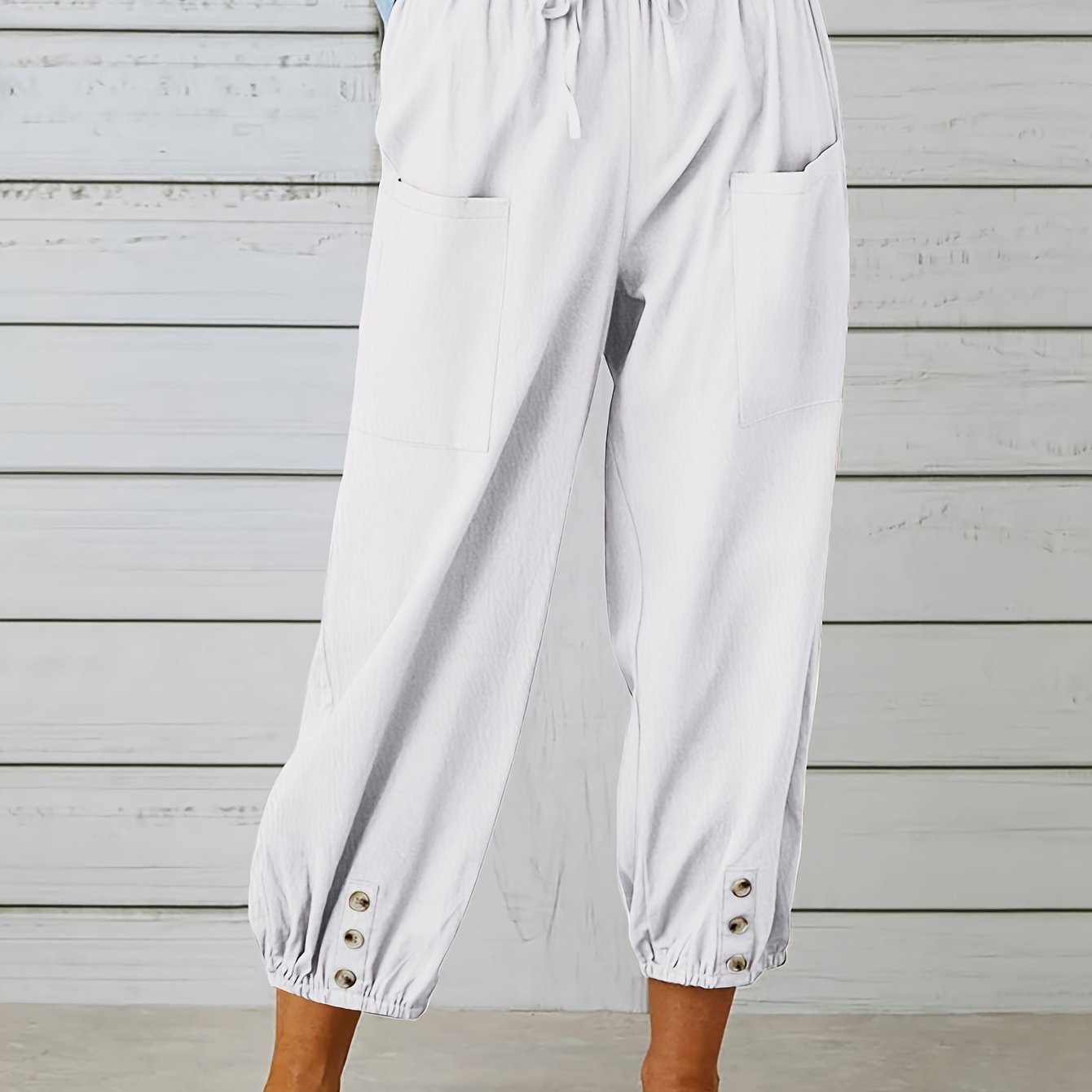 Kate - Wide Leg Capri Pants - Nora & Ivy Boutique