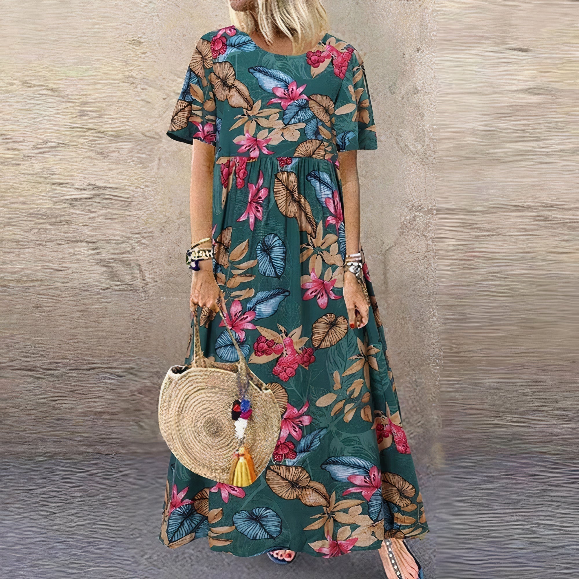 Selene | Elegant Floral Maxi Dress - Nora & Ivy Boutique