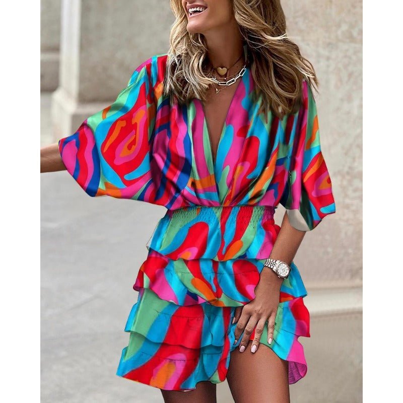 Kowhai | Wild Colourful Dress - Nora & Ivy Boutique