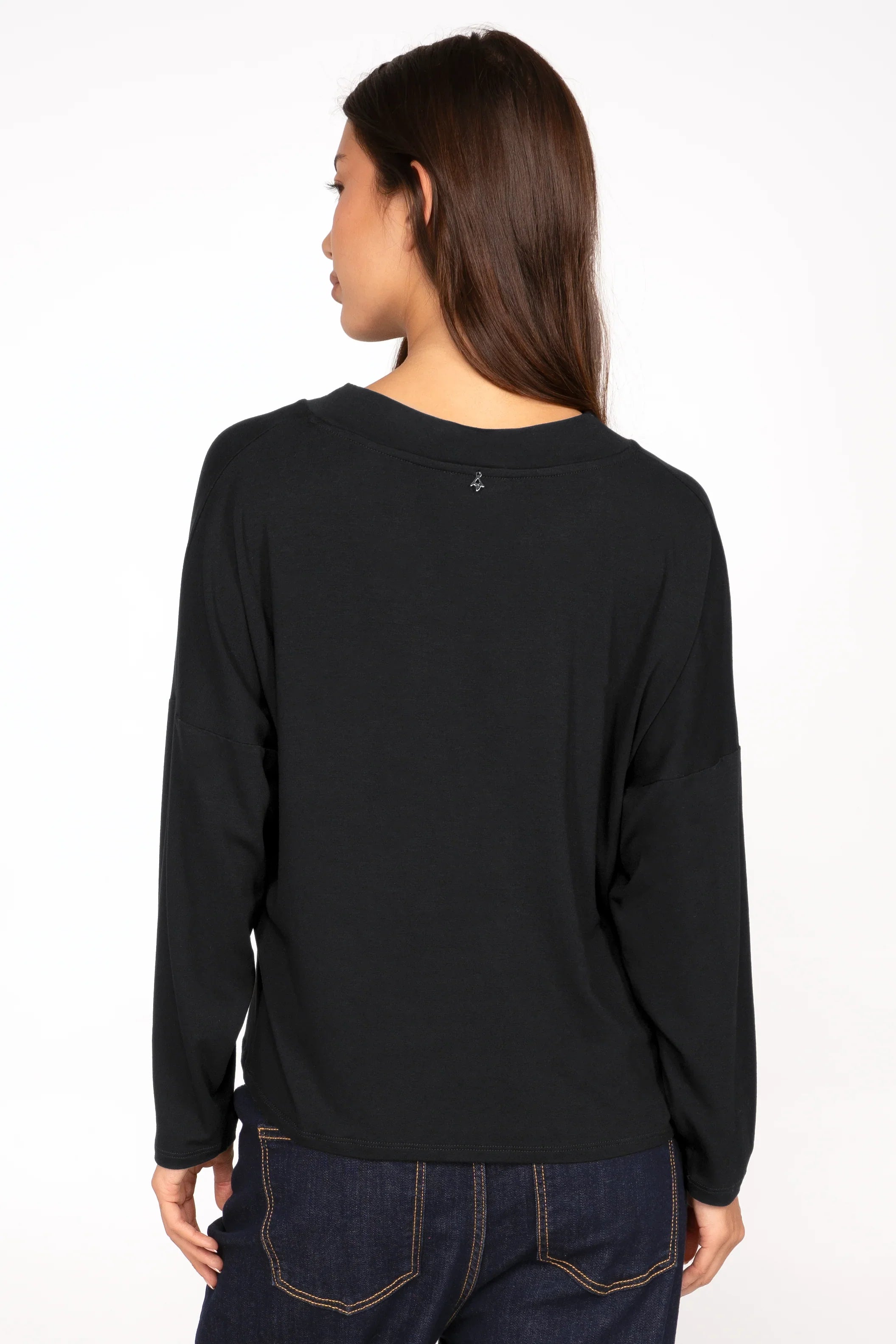 ALFERA long-sleeved shirt made from lightweight viscose jersey