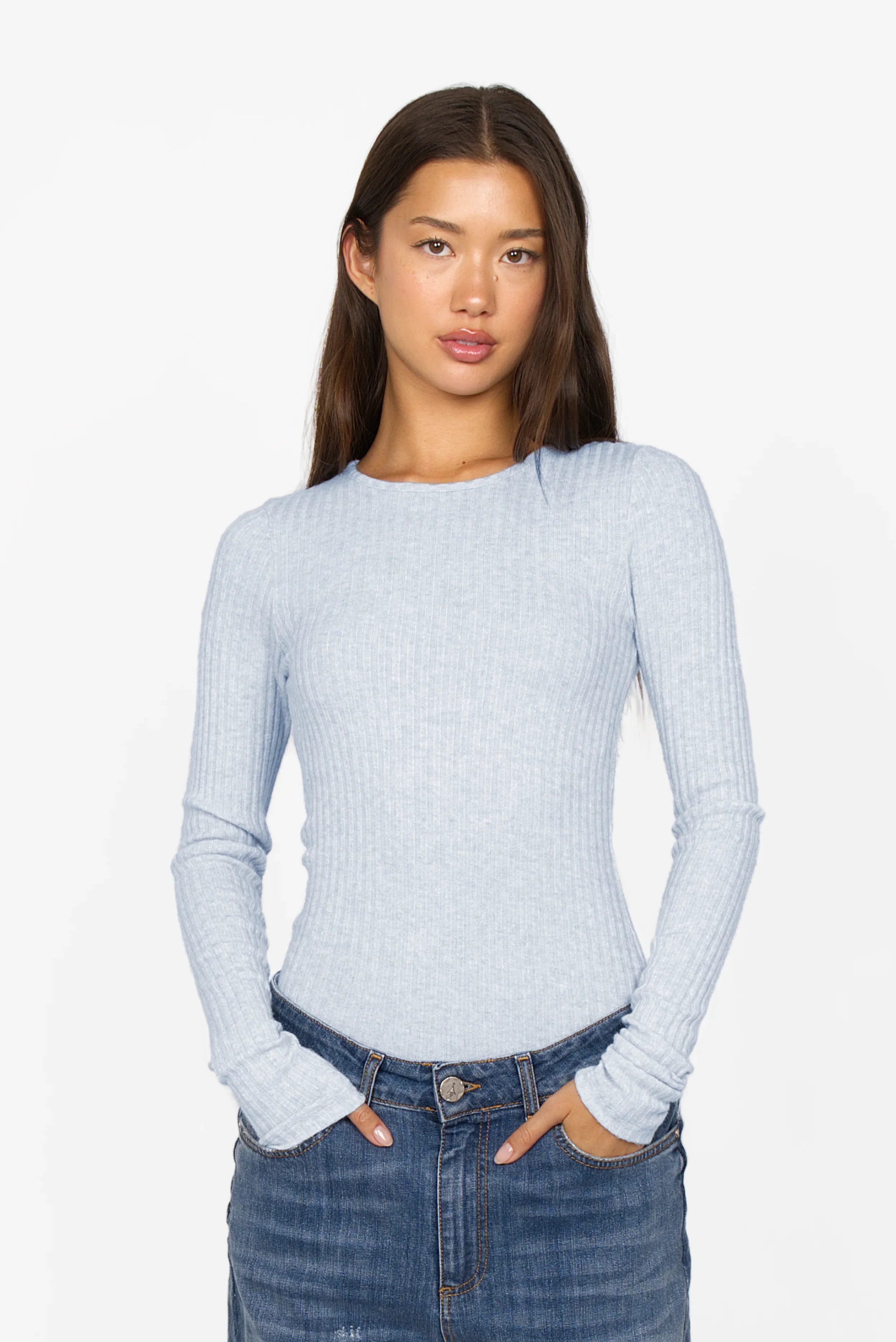 BETTIE longsleeve in fine knit rib