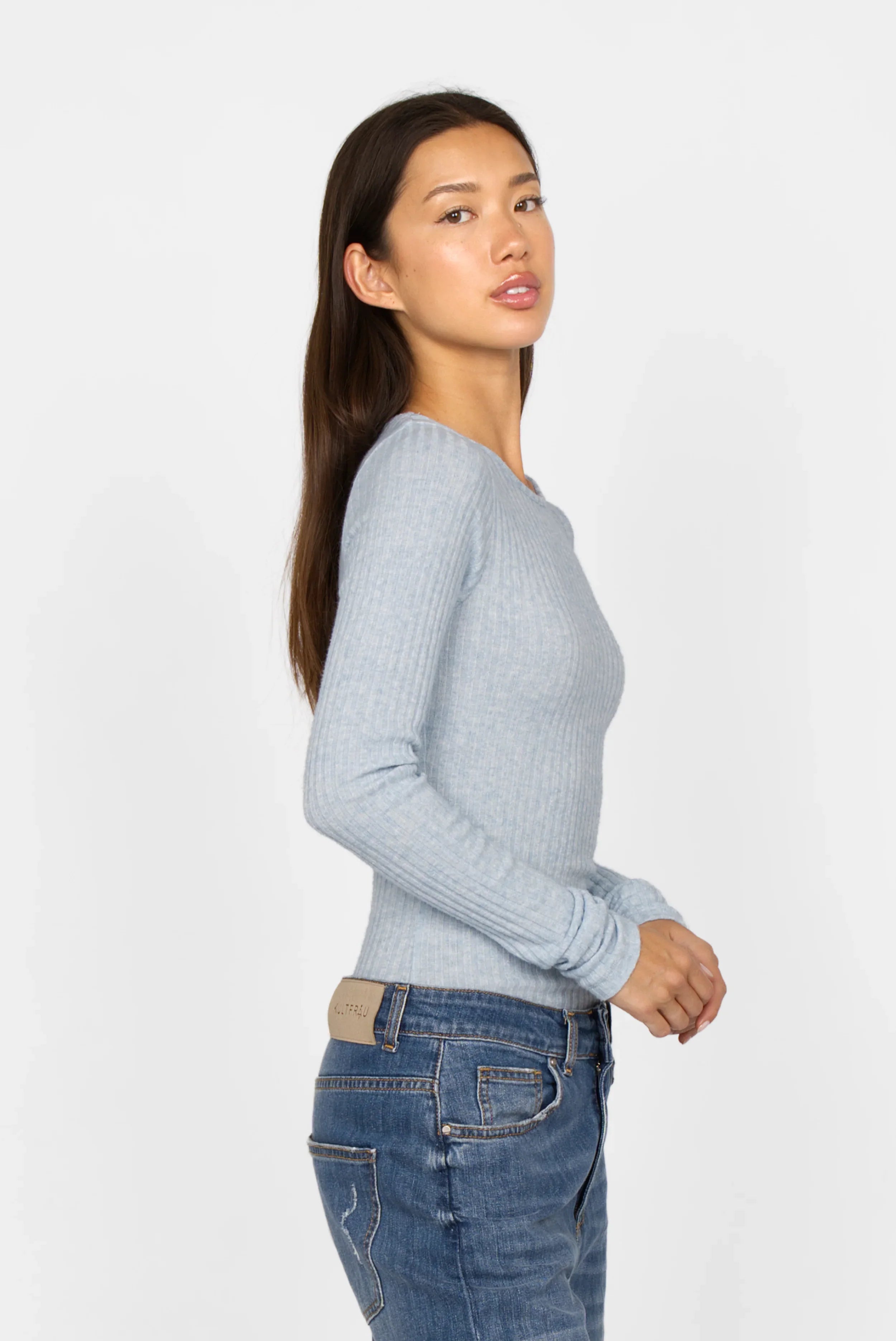 BETTIE longsleeve in fine knit rib