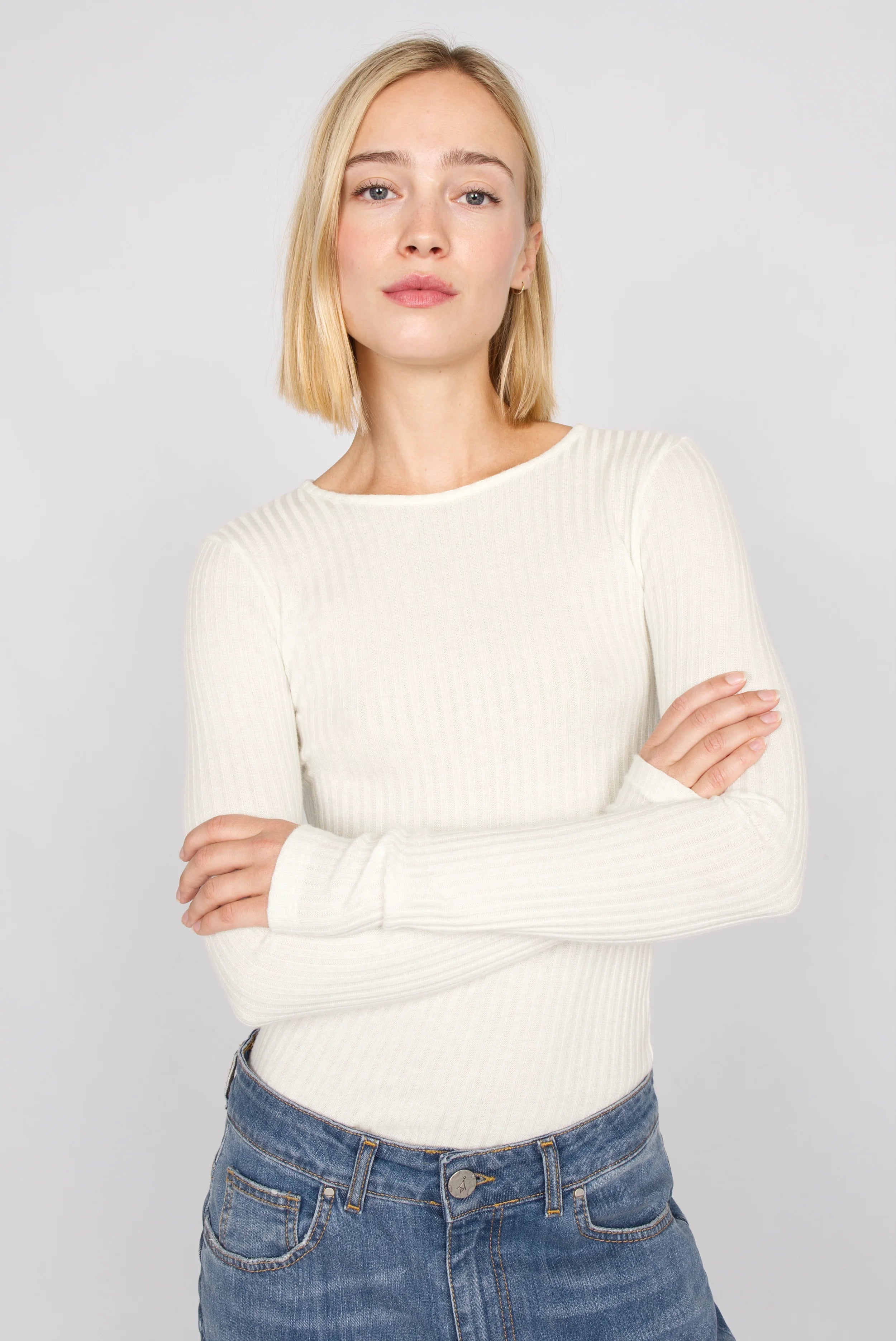 BETTIE longsleeve in fine knit rib