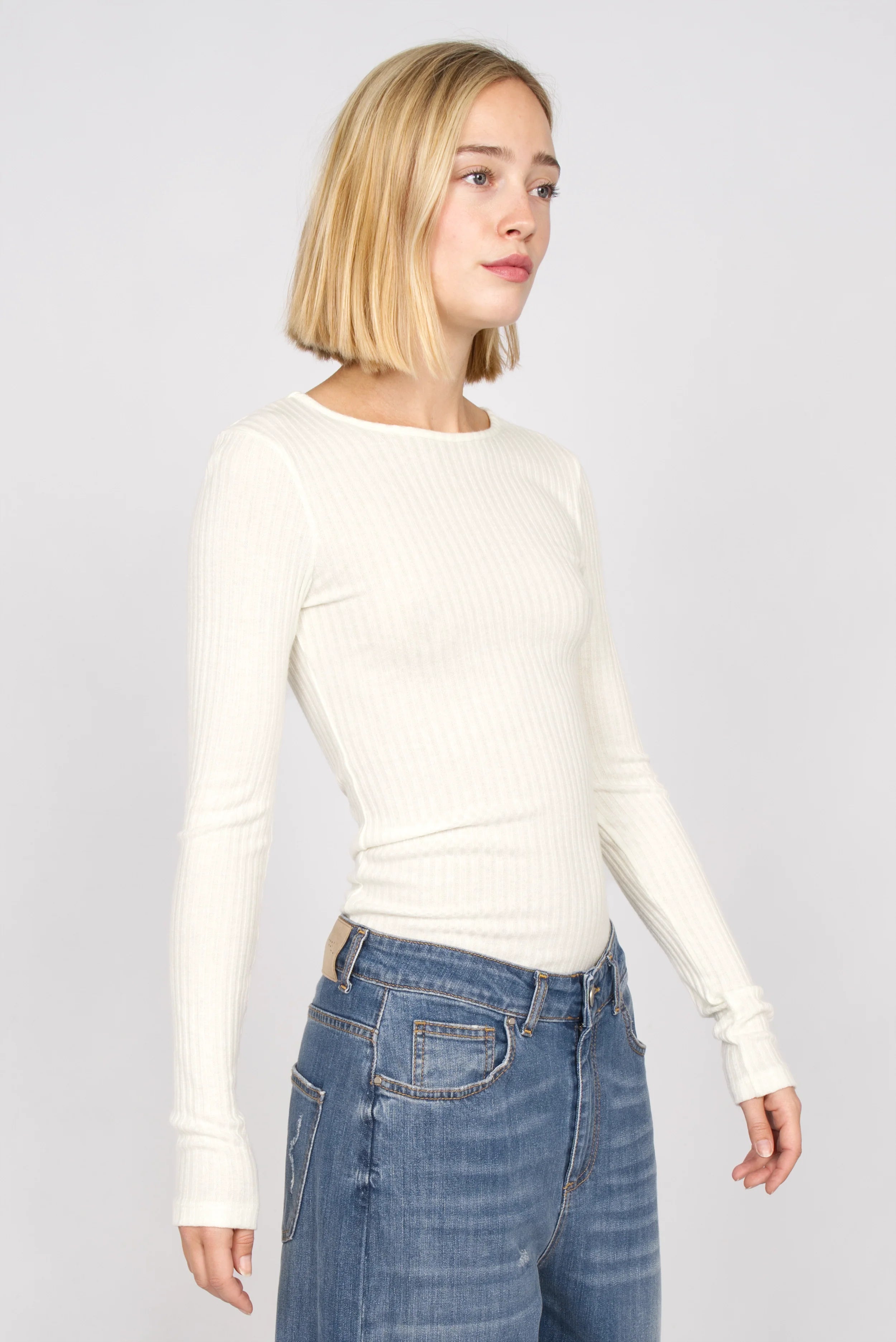 BETTIE longsleeve in fine knit rib