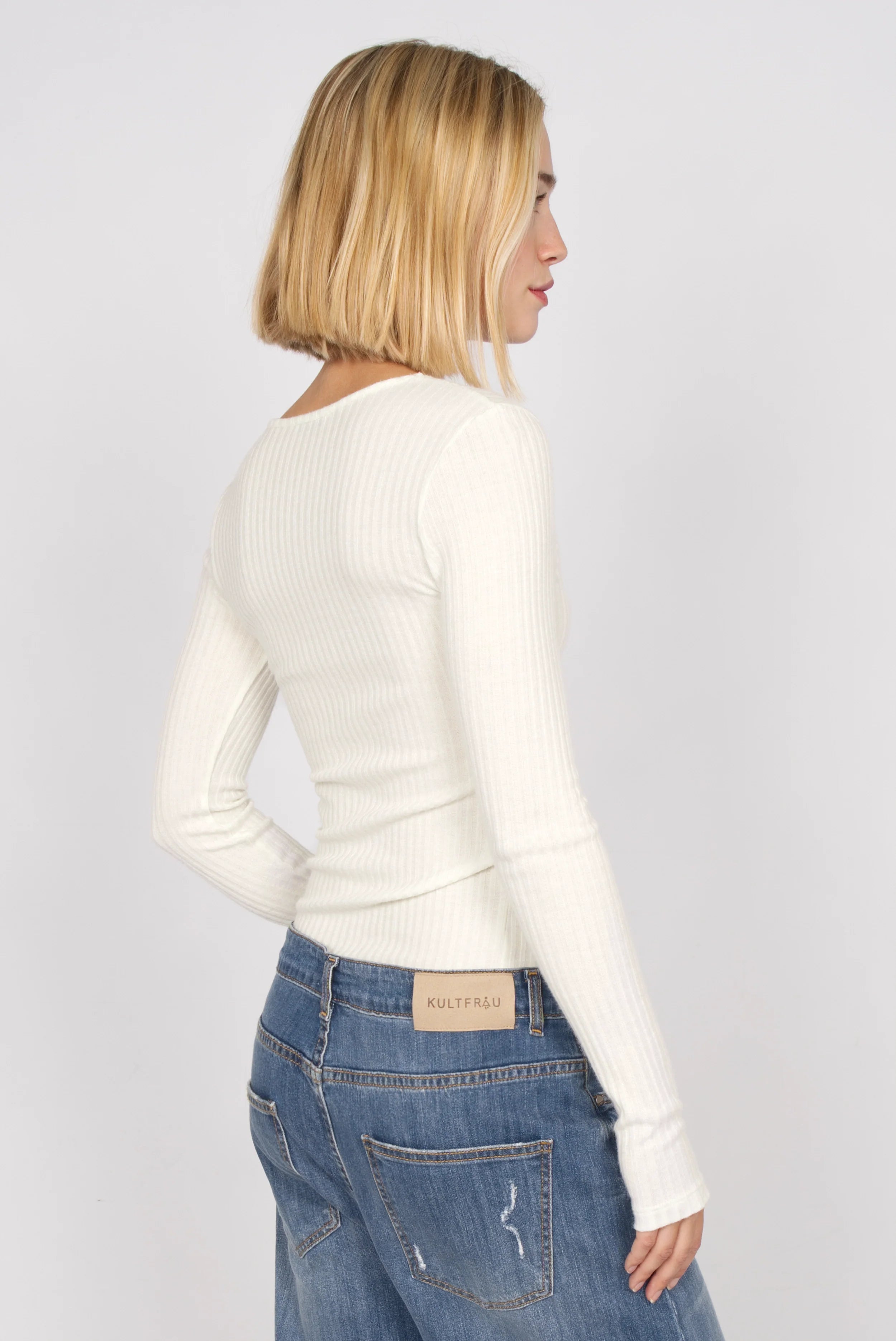 BETTIE longsleeve in fine knit rib