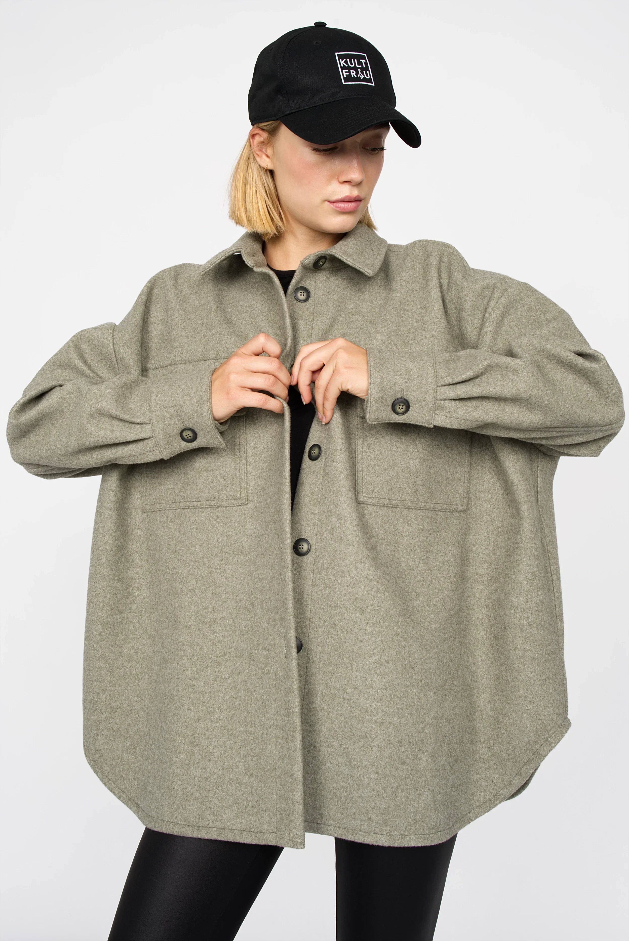BJORA overshirt in wool mix