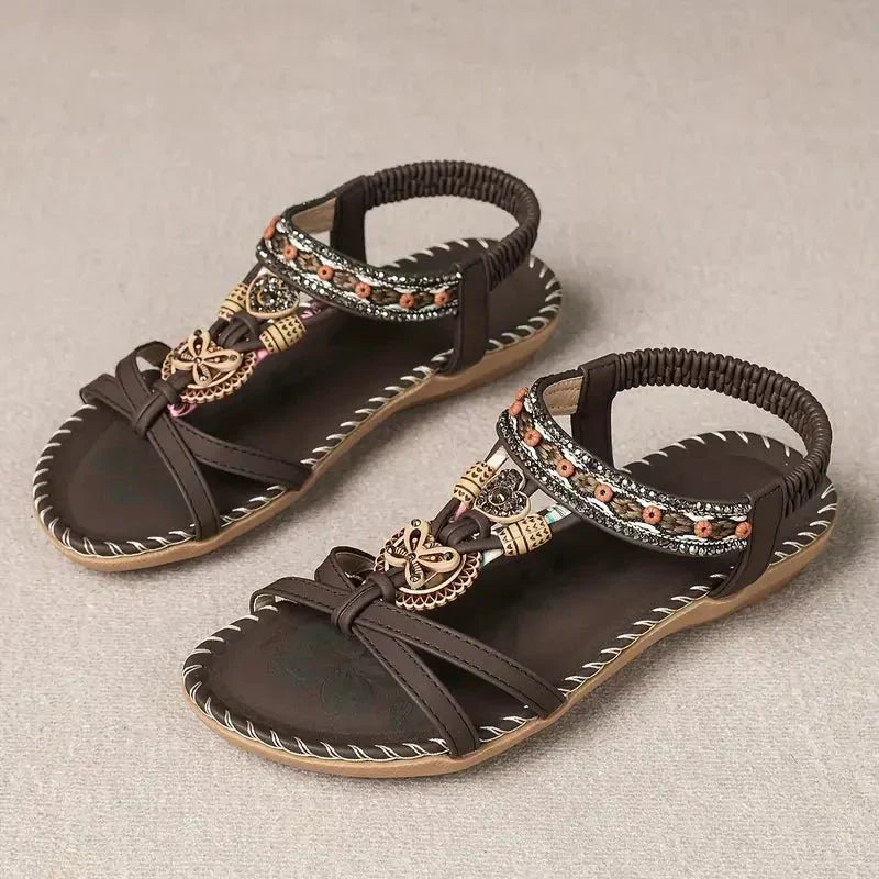 Nalu | Boho Flat Sandals - Nora & Ivy Boutique
