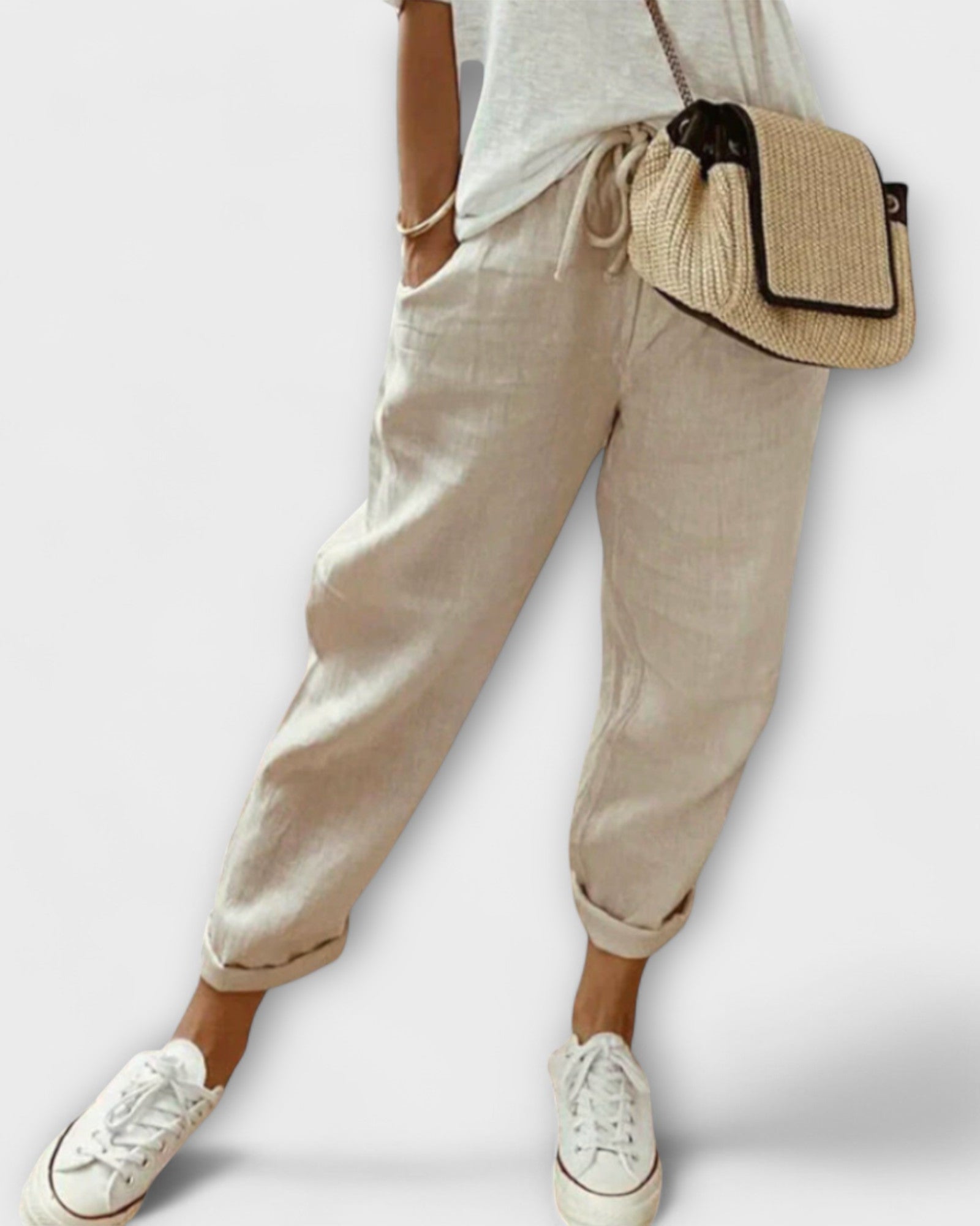 Rose - Stylish and relaxed linen trousers - Nora & Ivy Boutique