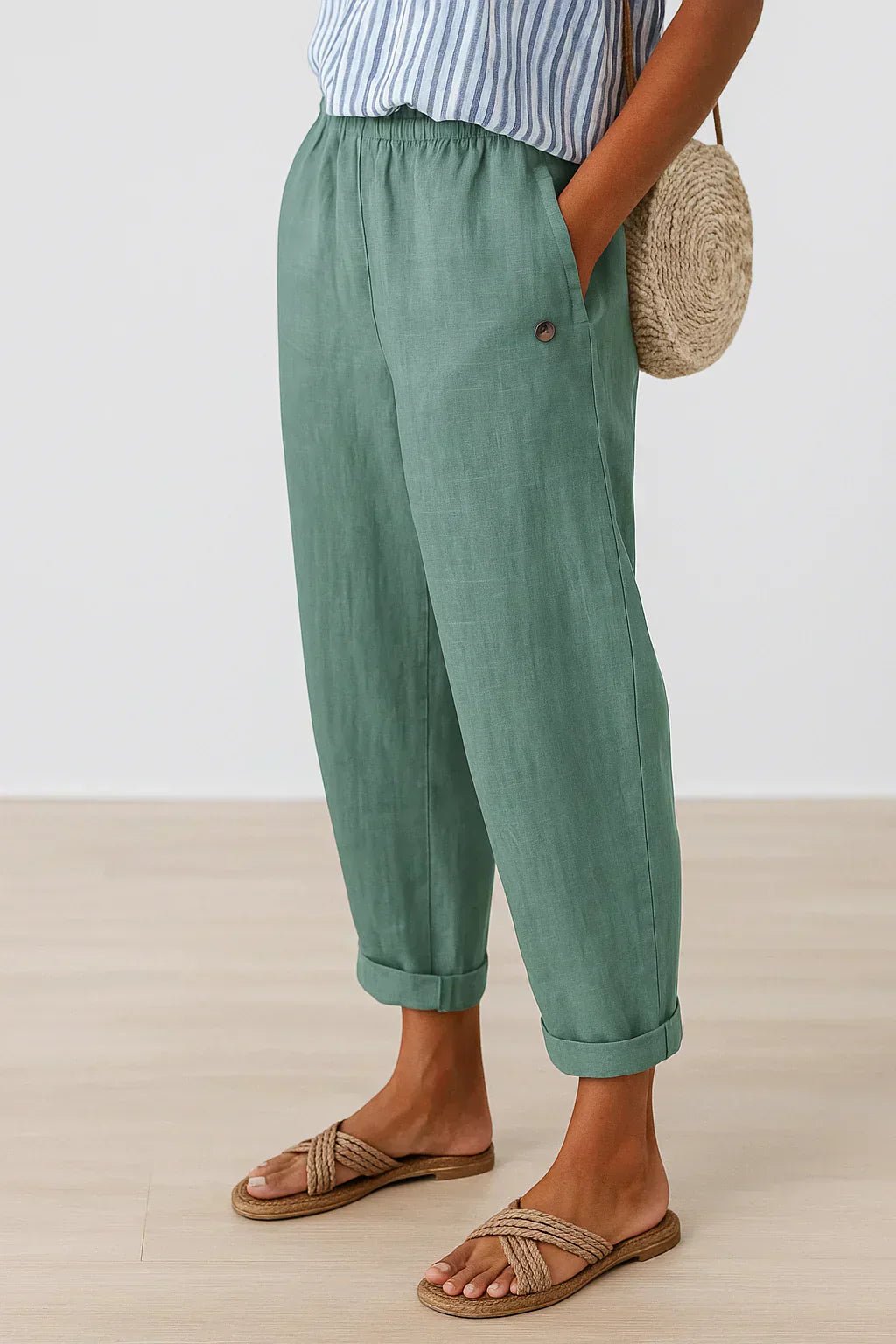 Penelope – Linen - Cotton Trouser - Nora & Ivy Boutique