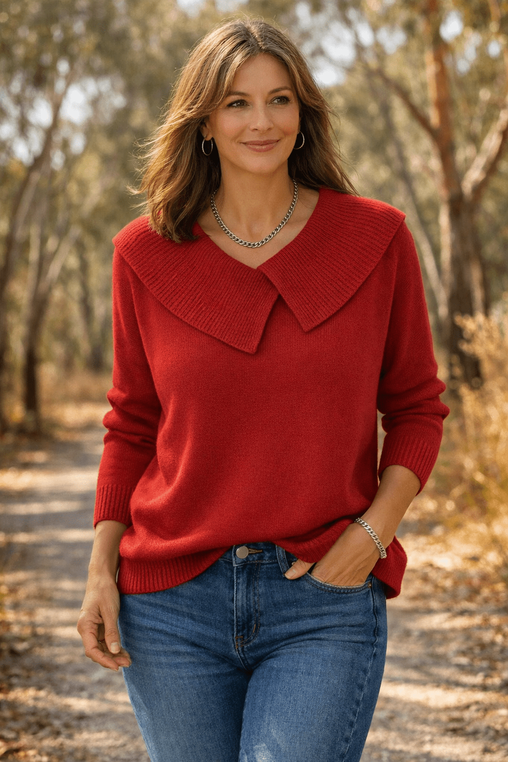 Cassidy Warm Sweater & Soft Collar - Nora & Ivy Boutique