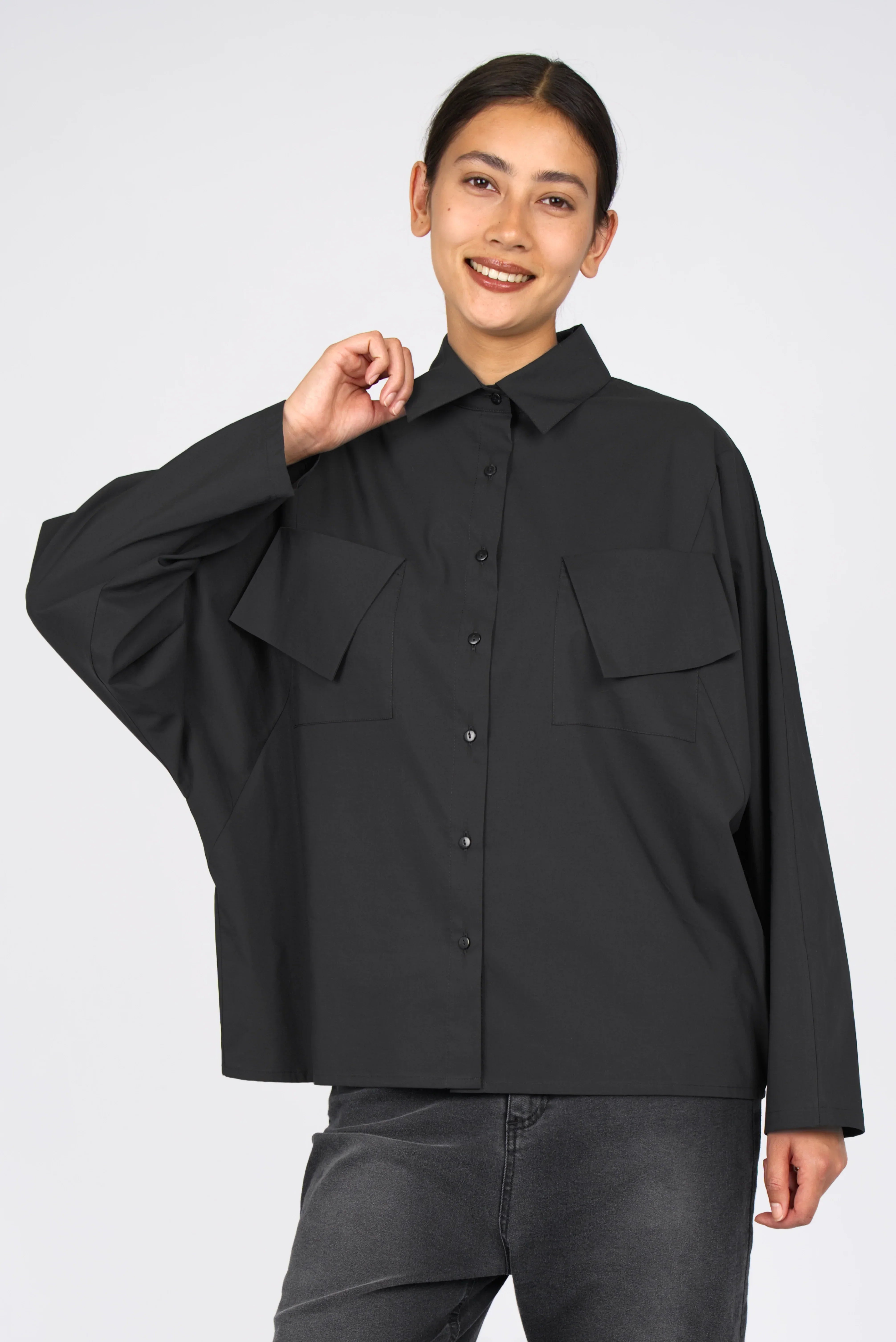 MELIZIA poplin blouse