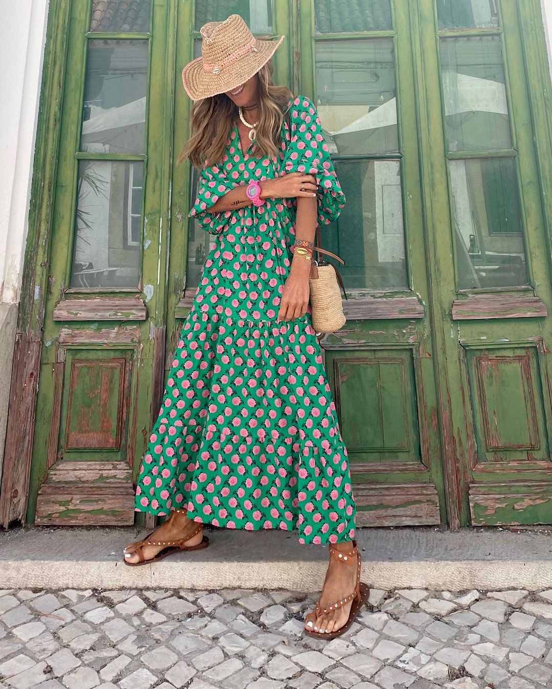 Iwa | Bohemian Long Dress - Nora & Ivy Boutique