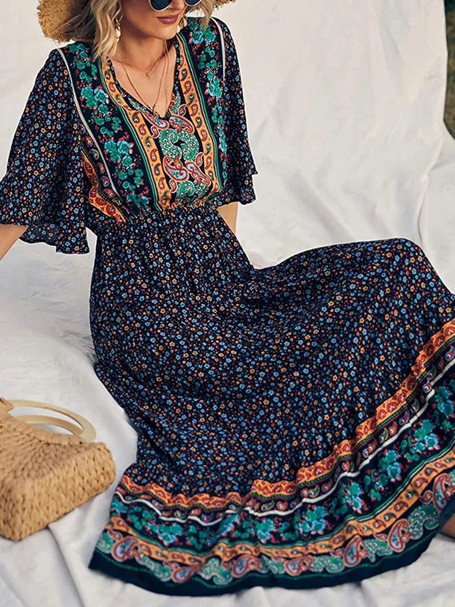 Rumi | Boho Summer Elegance Dress - Nora & Ivy Boutique