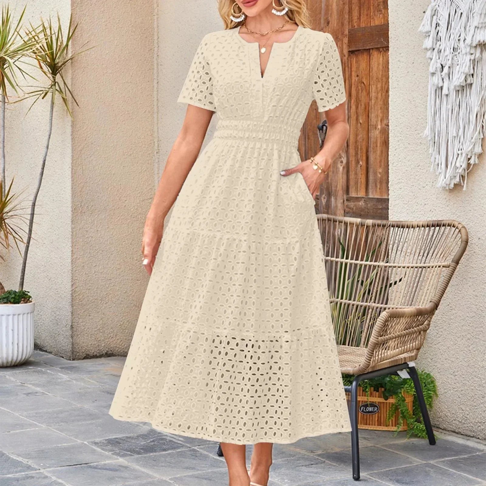 Lorraine | Elegant Lace Dress - Nora & Ivy Boutique