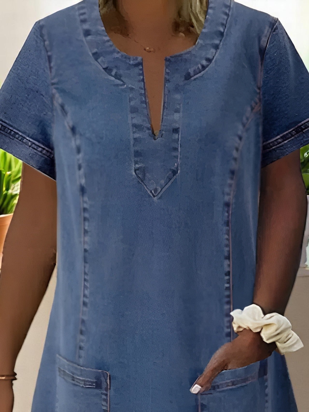Gidget | Graceful Denim Dress - Nora & Ivy Boutique