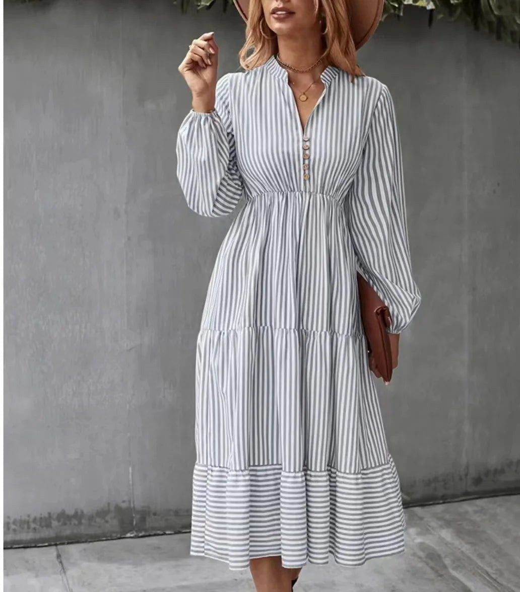 Kaitlyn | Retro Stripe Maxi Dress - Nora & Ivy Boutique