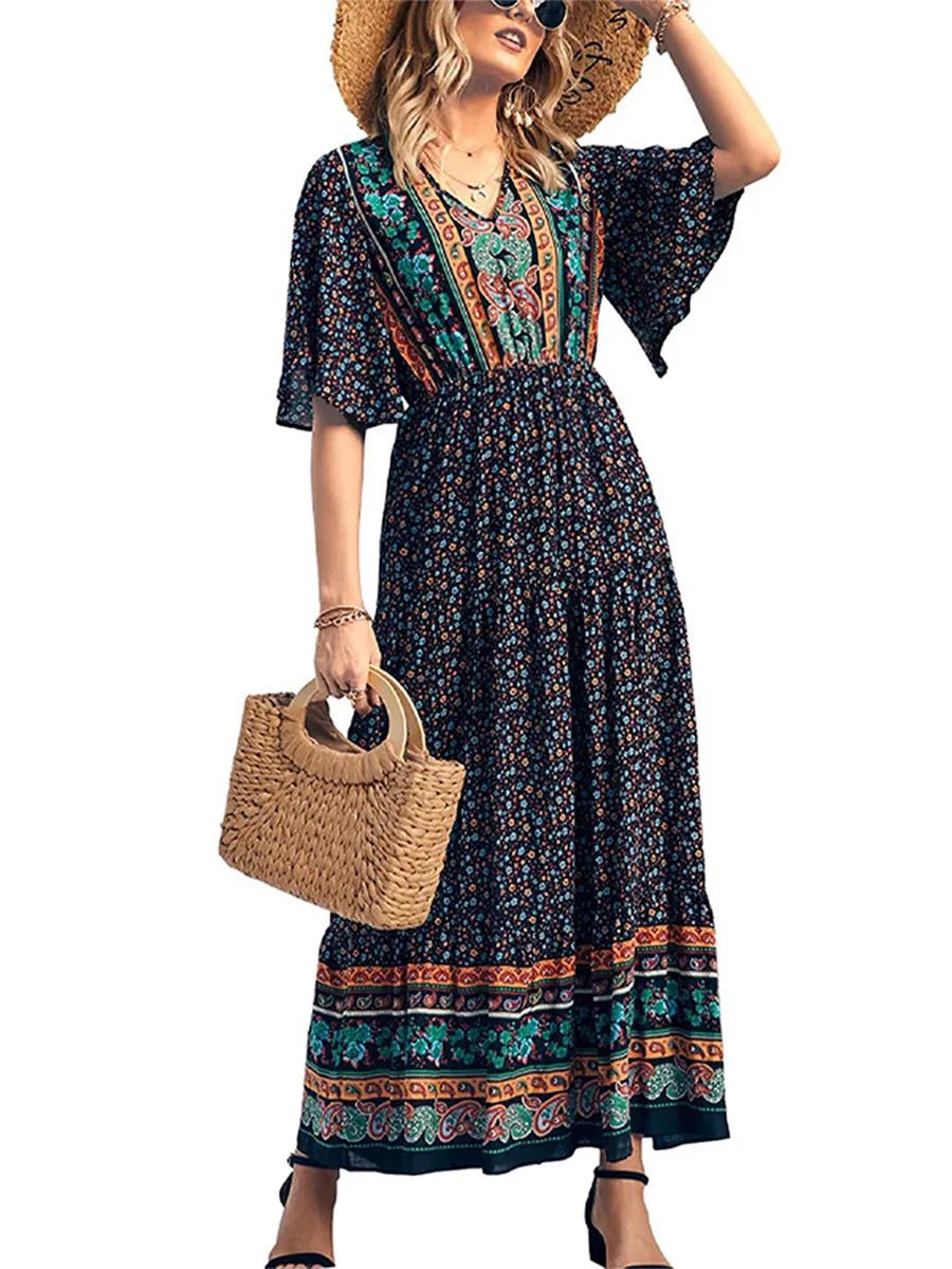 Rumi | Boho Summer Elegance Dress - Nora & Ivy Boutique