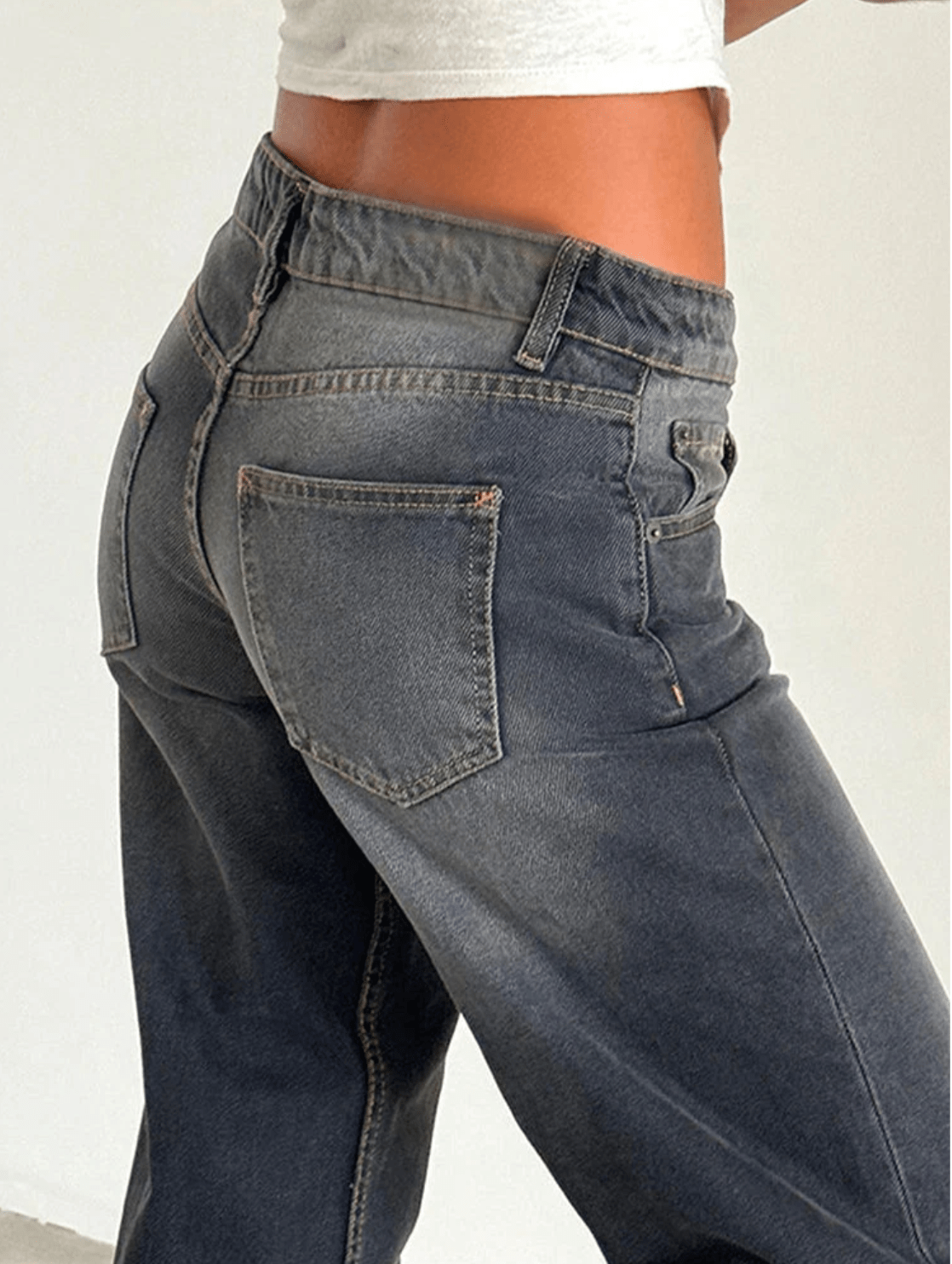 SYLVAINE™ – Vintage Casual Baggy Jeans - Nora & Ivy Boutique