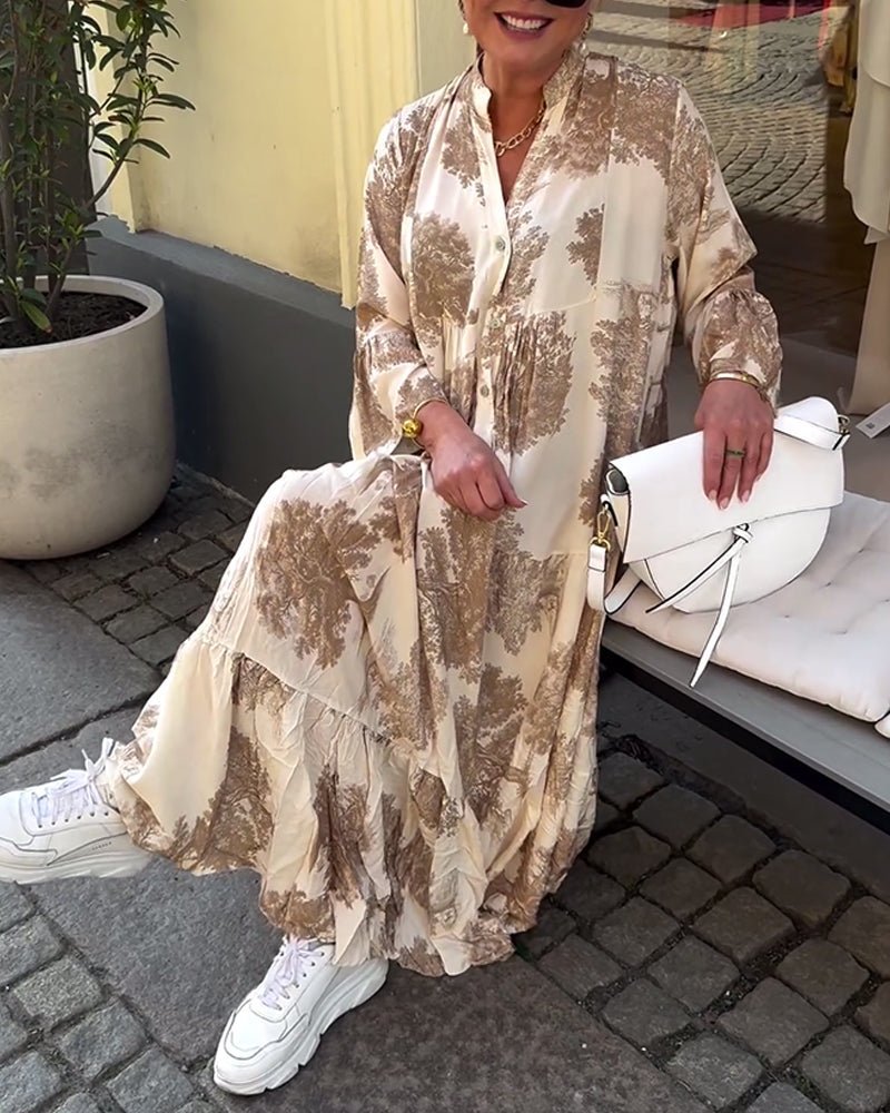 Della | Long Elegant Flow Dress - Nora & Ivy Boutique