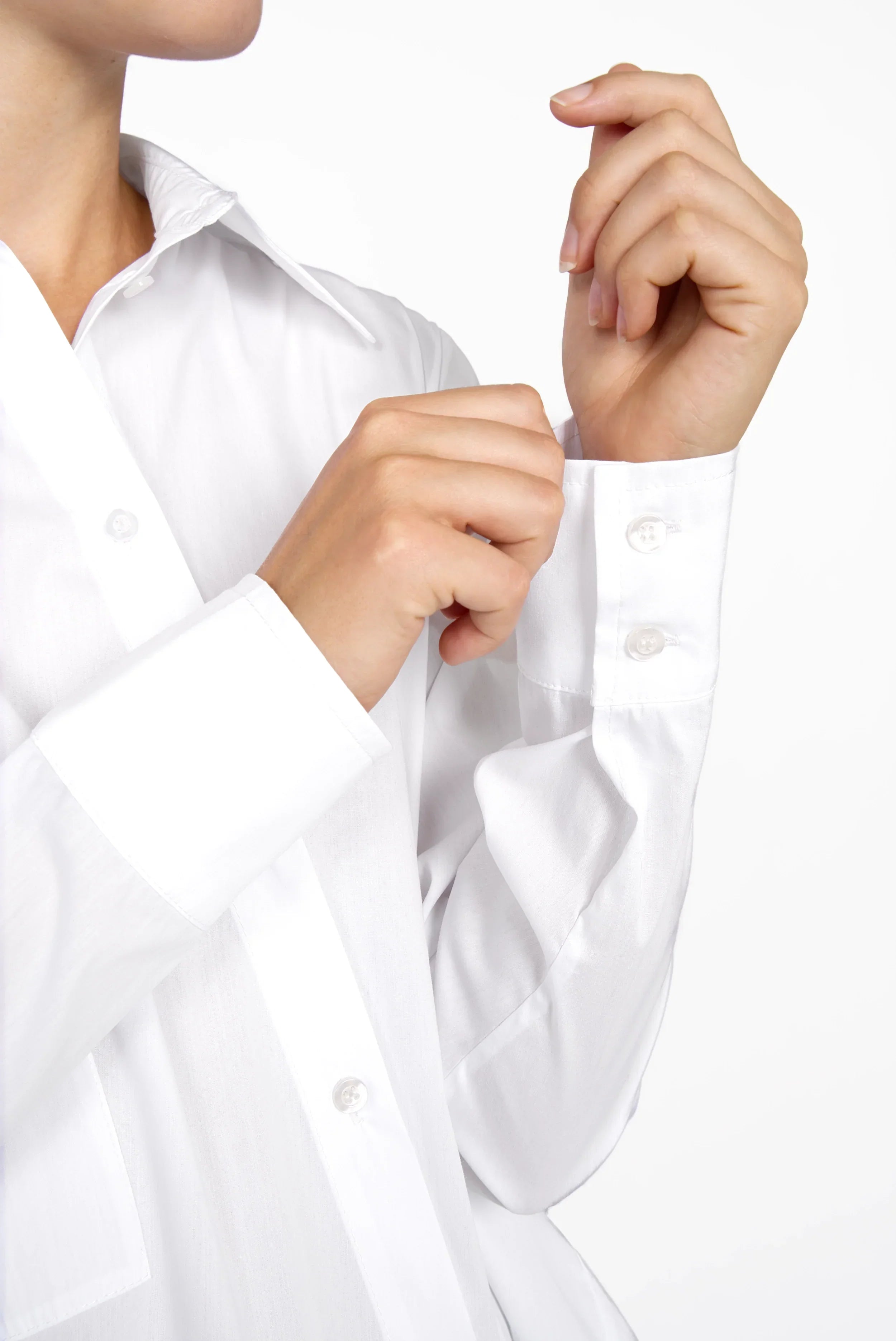TAMIDA oversized shirt blouse with asymmetric button placket