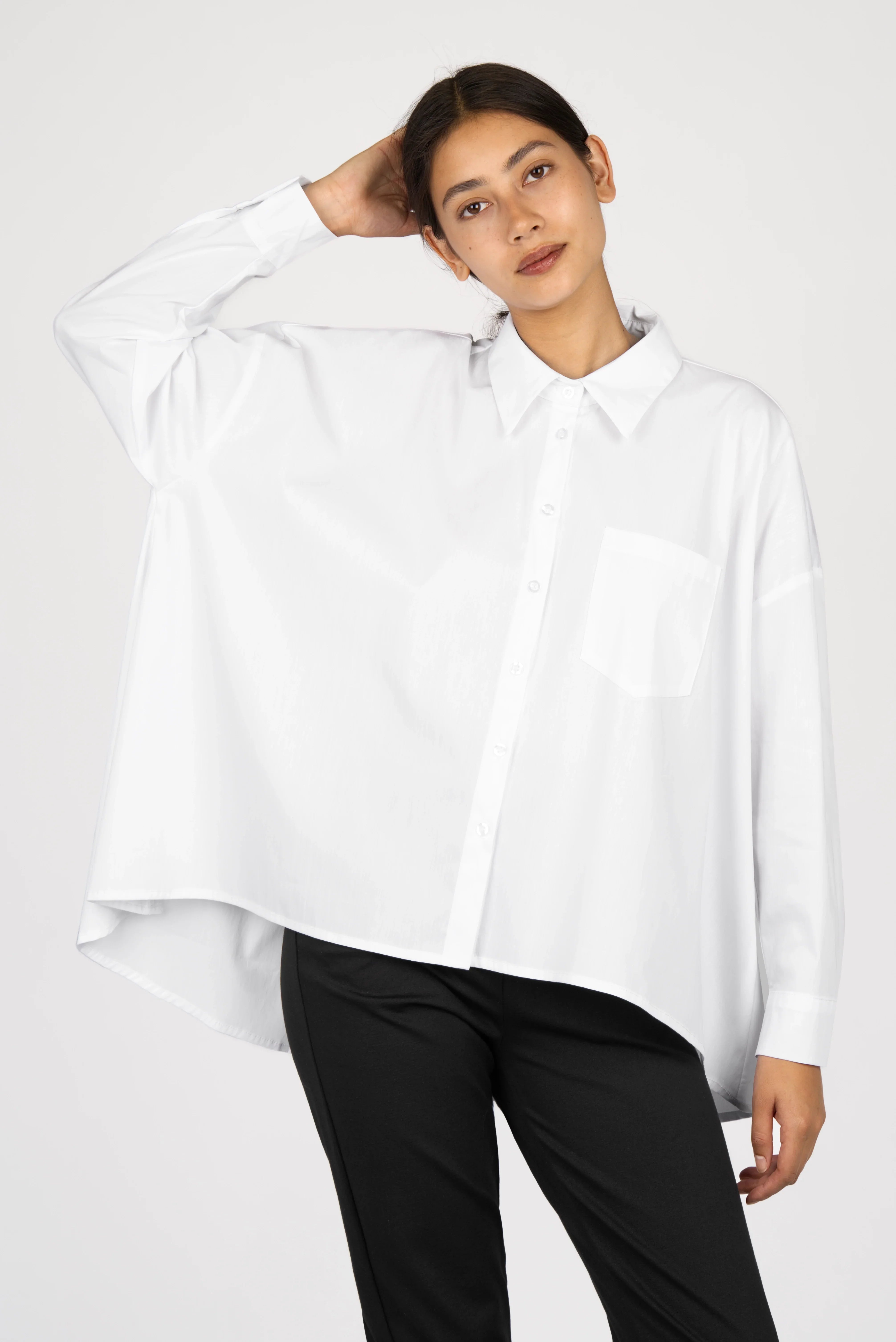 TIALY oversized blouse in poplin