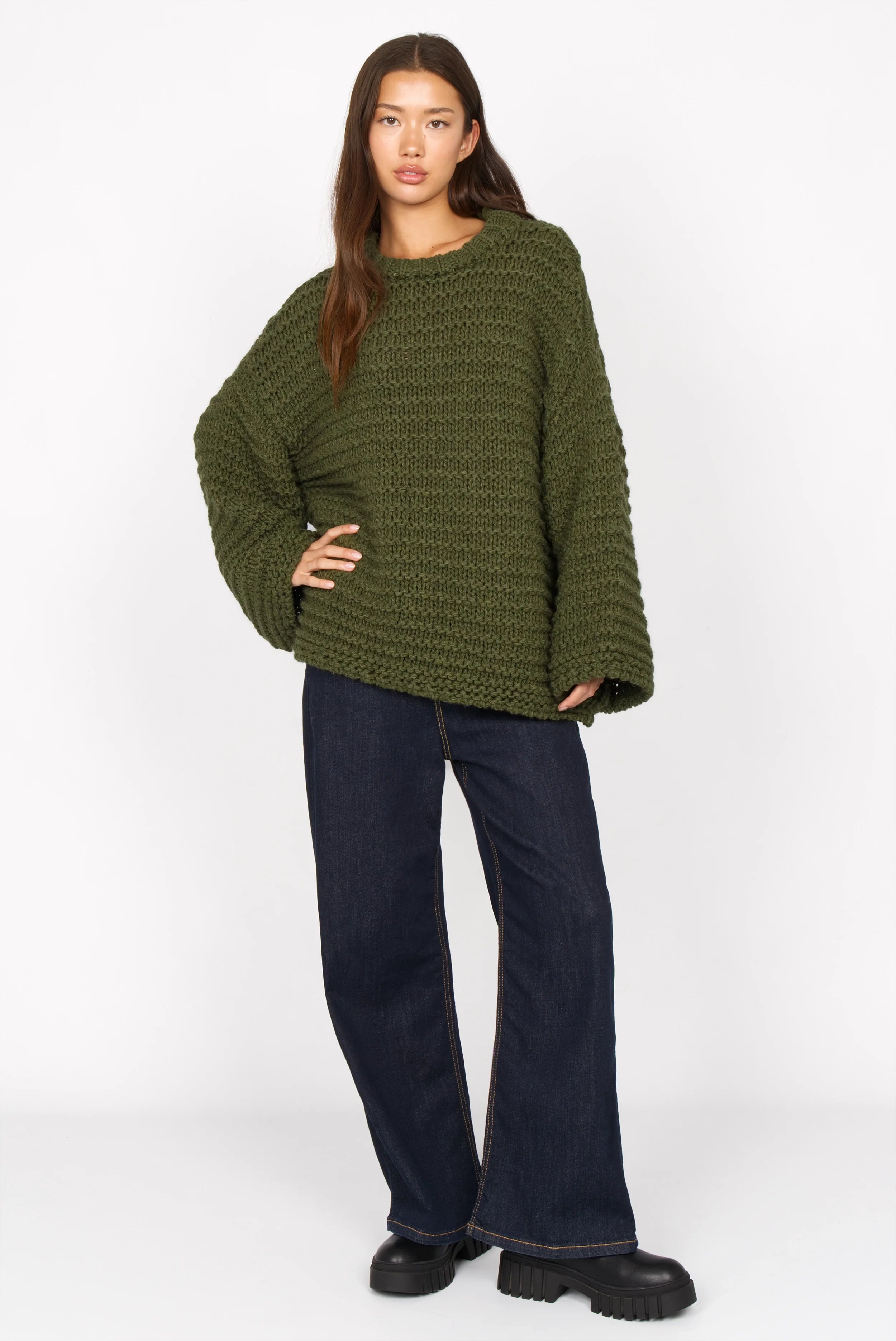 VAILE oversized chunky knit sweater