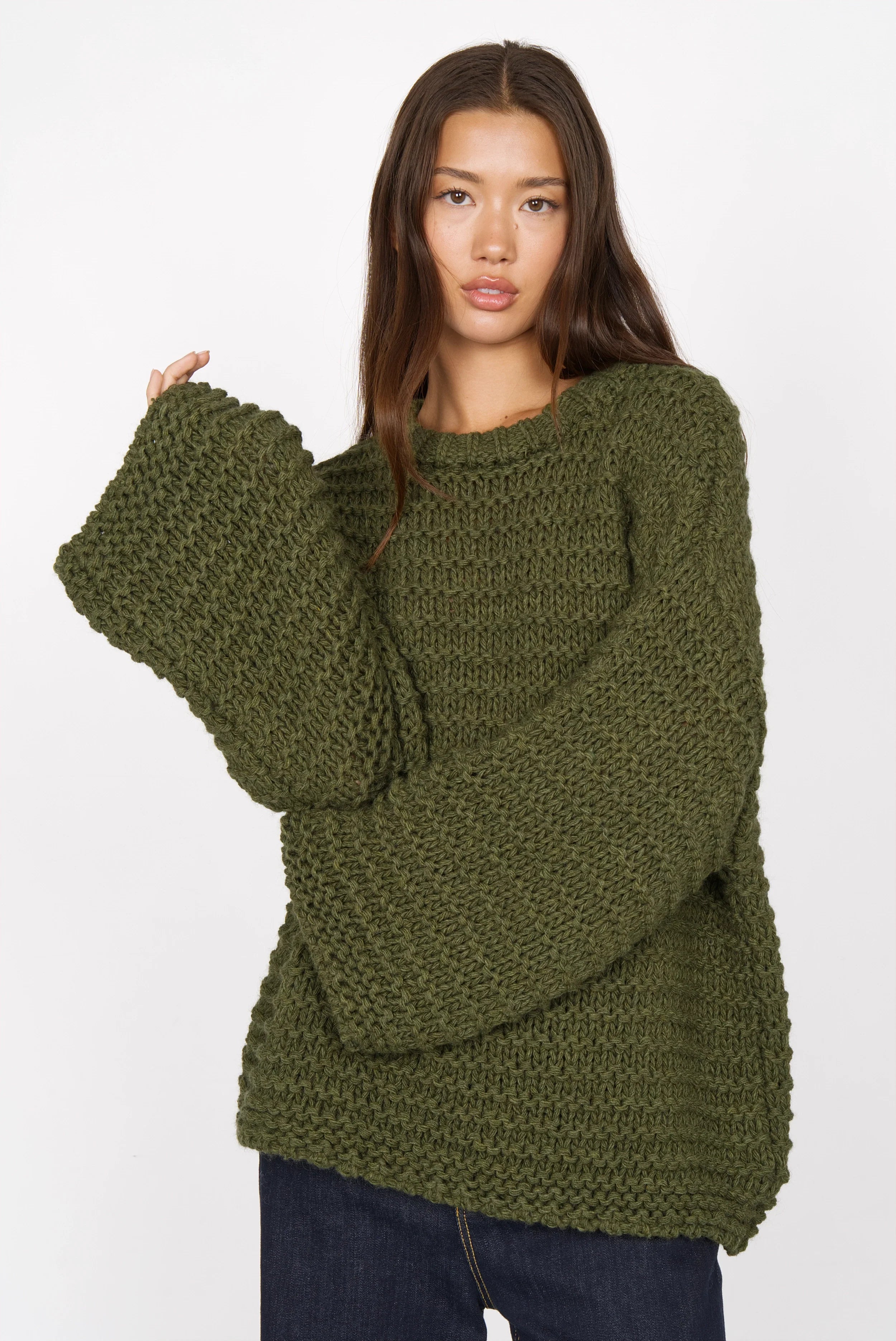 VAILE oversized chunky knit sweater