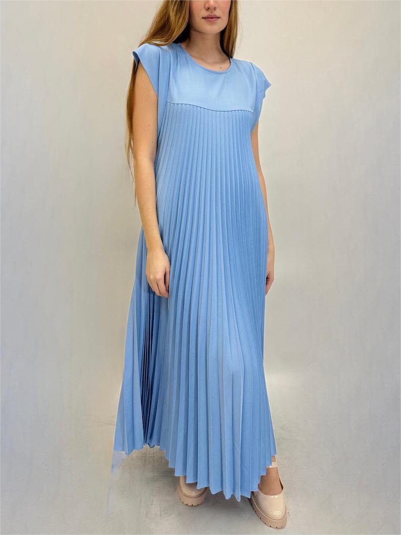 Sandra | Pleated Elegant Dress - Nora & Ivy Boutique